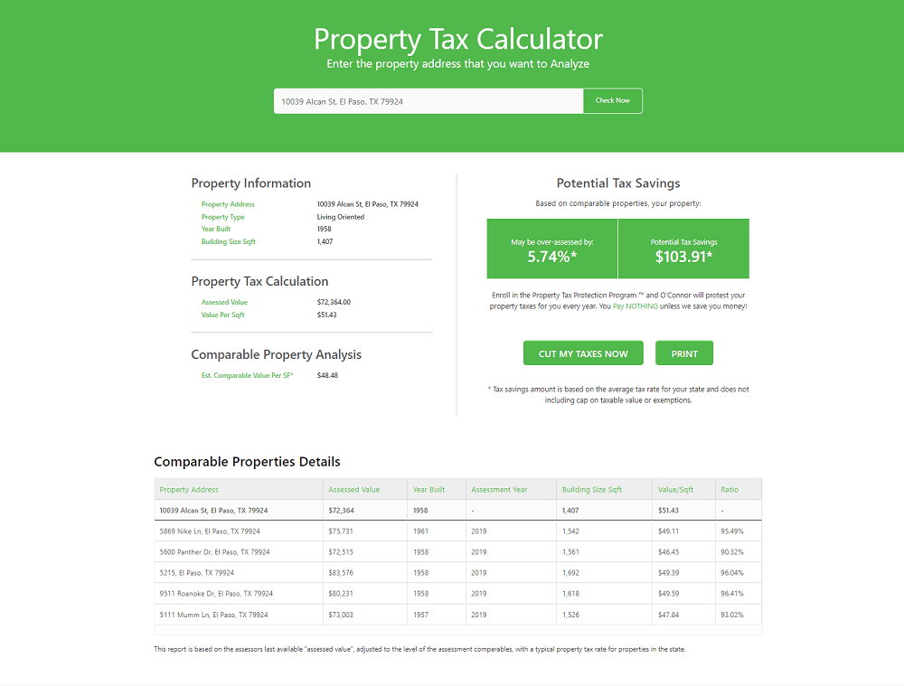property tax calculator